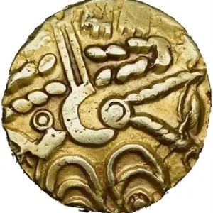 Suessions, statère d’or à l’œil, c.65-35 av. J.-C. Authentique