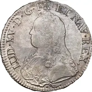 Louis XV, écu aux branches d’olivier, 1734 Bayonne Commande En Gros