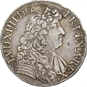 Premium Louis XIV, demi-écu à la cravate, 2e émission, 1681 Bayonne