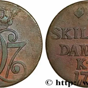 Seulement Aujourd’hui DANEMARK 1 Skilling Christian VII 1771 Copenhague fwo_737183 Monde