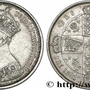 Top Vente ROYAUME-UNI 1 Florin Victoria couronnée style gothique 1873 Londres fwo_737207 Monde