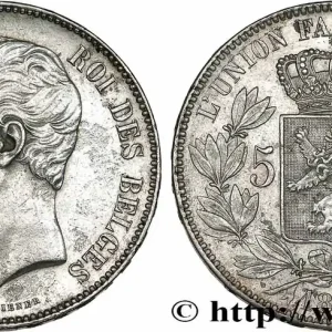 Prix Promo BELGIQUE 5 Francs Léopold Ier tête nue 1851 fwo_737210 Monde