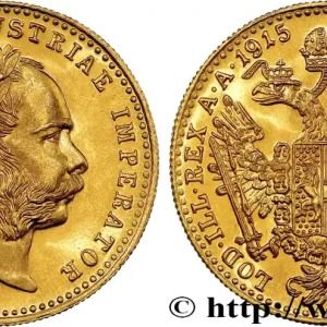 OR, PALLADIUM ET PLATINE INVESTISSEMENT 1 Ducat refrappe moderne François-Joseph Ier 1915 fwo_737708 Monde Prix Réduit