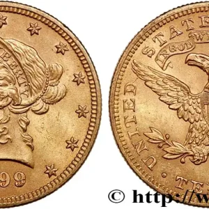 Tendance OR, PALLADIUM ET PLATINE INVESTISSEMENT 10 Dollars or "Liberty" 1899 Philadelphie fwo_741071 Monde