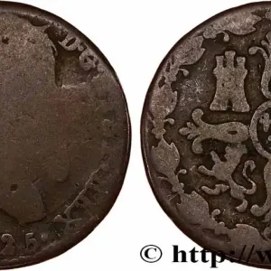 Top Vente ESPAGNE 8 Maravedis Ferdinand VII 1820 Ségovie fwo_741649 Monde