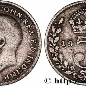 Dernière Chance ROYAUME-UNI 3 Pence Georges V 1918 fwo_741710 Monde