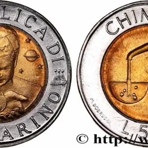 Marque SAINT-MARIN 500 Lire La chimie 1998 Rome fwo_741715 Monde