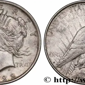 Meilleure Qualité ÉTATS-UNIS D'AMÉRIQUE 1 Dollar Peace 1922 Denver fwo_741762 Monde