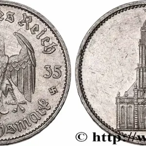 Offre Limitée ALLEMAGNE 5 Reichsmark église de la garnison de Potsdam 1935 Munich fwo_741960 Monde