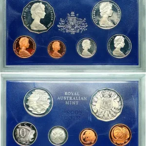 AUSTRALIE Série Proof 6 monnaies 1980 fwo_701517 Monde Fait Main