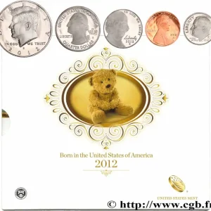 ÉTATS-UNIS D'AMÉRIQUE BORN IN THE USA COIN SET - PROOF - 5 monnaies 2012 S- San Francisco fwo_717154 Monde Prix Promo
