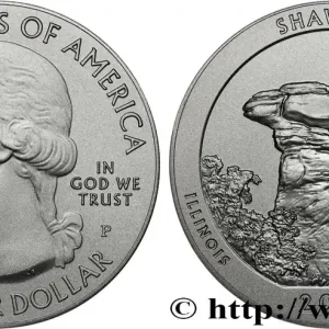 ÉTATS-UNIS D'AMÉRIQUE 25 cent - 5 onces d’argent FDC - SHAWNEE - Illinois 2016 fwo_717346 Monde Premium