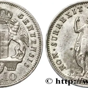 ITALIE - RÉPUBLIQUE DE GÊNES 10 Soldi République de Gênes 1814 Gênes fwo_740787 Monde Seulement Aujourd’hui