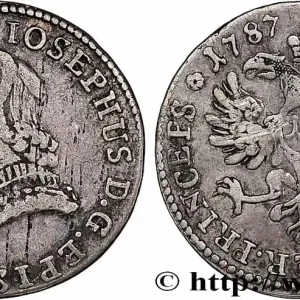 Paiement Sécurisé SUISSE - VILLE DE BÂLE 12 Kreuzer Évéché de Bâle - Joseph Sigismund von Roggenbach 1787 fwo_738763 Monde