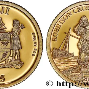 FIDJI 5 Dollar Proof Robinson Crusoe 2019 fwo_740414 Monde Achat Immédiat