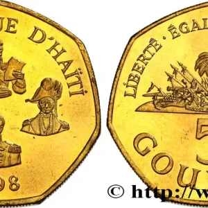 Meilleure Vente HAÏTI 5 Gourdes héros de l’Indépendance haïtienne 1998 fwo_555883 Monde