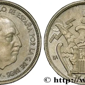 Expédié Aujourd’hui ESPAGNE - FRANCISCO FRANCO BAHAMONDE 50 pesetas - Exposition de Barcelone 1957 Madrid fwo_671219 Monde