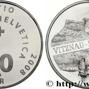 Top Qualité SUISSE 20 Francs Chemin de fer Vitznau-Rigi 2008 Berne - B fwo_672170 Monde