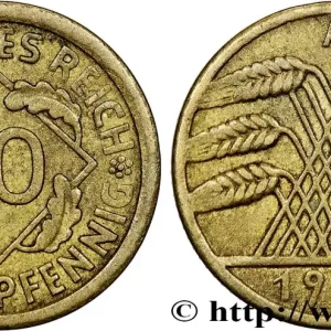 Expédié Aujourd’hui ALLEMAGNE 10 Rentenpfennig gerbe de blé 1924 Berlin fwo_713495 Monde