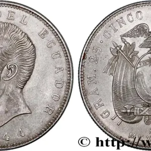 ÉQUATEUR 5 Sucres Antonio Jose de Sucre 1944 Mexico fwo_725138 Monde Acheter Direct