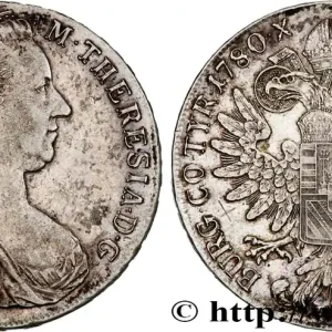 AUTRICHE 1 Thaler (REFRAPPE) Marie-Thérèse 1780 Vienne fwo_725519 Monde Garantie Incluse