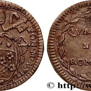 VATICAN ET ÉTATS PONTIFICAUX 1 Quattrino Pie VI an XII n.d. fwo_725658 Monde Premium