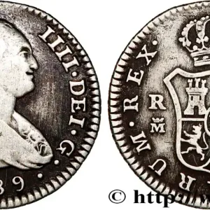 Nouveauté ESPAGNE 1 Real Charles IIII 1789 Madrid fwo_725844 Monde