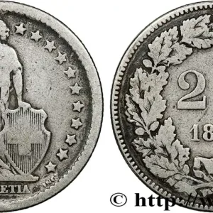 Expédition Rapide SUISSE 2 Francs Helvetia 1874 Berne fwo_730610 Monde