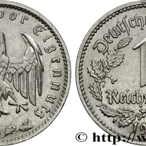 Meilleure Qualité ALLEMAGNE 1 Reichsmark aigle 1934 Munich fwo_730809 Monde