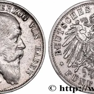 Bon Plan ALLEMAGNE - BADE 5 Mark Frédéric / aigle 1903 Karlsruhe fwo_732520 Monde