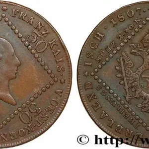 AUTRICHE 30 Kreuzer François Ier 1807 Vienne fwo_737117 Monde Expédition Rapide