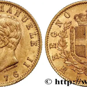 OR, PALLADIUM ET PLATINE INVESTISSEMENT 20 Lire Victor Emmanuel II 1876 Rome fwo_741040 Monde En Vogue