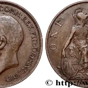 ROYAUME-UNI 1 Penny Georges V 1917 fwo_742840 Monde Livraison Gratuite
