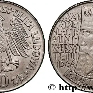 POLOGNE 10 Zlotych 600e anniversaire de la création de l’Université de Cracovie par Ladislas Jagiello 1964 fwo_742891 Monde Dernière Chance