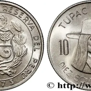 PÉROU 10 Soles de Oro Tupac Amaru 1973 Lima fwo_742908 Monde Meilleure Qualité