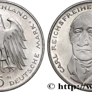 ALLEMAGNE 5 Mark Proof le baron Heinrich Friedrich Karl vom und zum Stein 1981 Karlsruhe fwo_742935 Monde Petit Prix