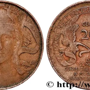 ITALIE 20 Centesimi Exposition Internationale de Milan 1906 fwo_742971 Monde Usine Directe