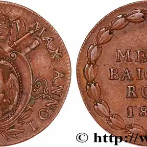 Garantie Incluse VATICAN ET ÉTATS PONTIFICAUX 1/2 Baiocco 1824 Bologne fwo_738831 Monde