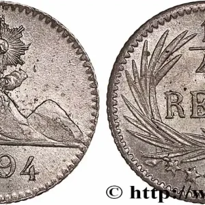 Certifié GUATEMALA 1/4 Real 1894 Heaton fwo_739282 Monde
