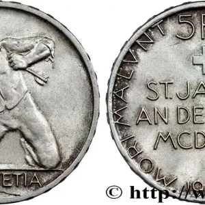 Seulement Aujourd’hui SUISSE 5 Francs 500e anniversaire de la Bataille de Saint-Jacques sur la Birse 1944 Berne fwo_739390 Monde