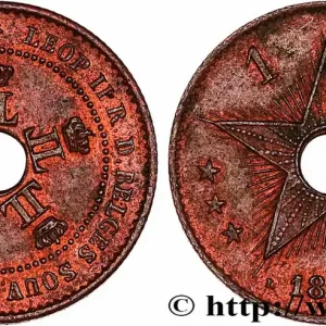 CONGO - ÉTAT INDÉPENDANT DU CONGO 1 Centime 1888 fwo_741661 Monde Haute Qualité
