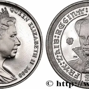 ÎLES VIERGES BRITANNIQUES 1 Dollar Proof la reine Mary Tudor 2008 Pobjoy Mint fwo_628035 Monde Meilleure Qualité