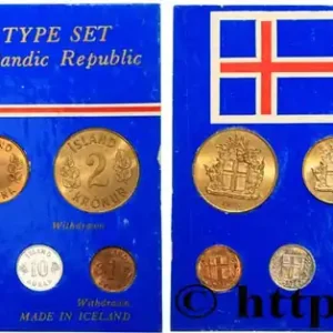 Nouveauté ISLANDE Série FDC 10 monnaies 1946-1978 fwo_671392 Monde
