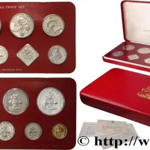 BAHAMAS Série Proof 9 monnaies 1982 Franklin Mint fwo_671560 Monde Solde