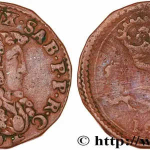 Top Qualité SAVOIE - DUCHÉ DE SAVOIE - CHARLES-EMMANUEL II 2 deniers (2 denari) 1664 Turin fwo_737661 Monde