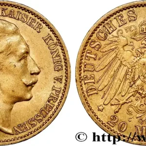 OR, PALLADIUM ET PLATINE INVESTISSEMENT 20 Mark Guillaume II 1911 Berlin fwo_737721 Monde Populaire