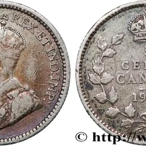 Satisfait Ou Remboursé CANADA 5 Cents Georges V 1912 fwo_740957 Monde
