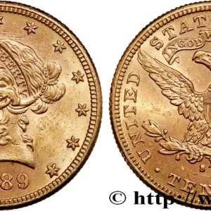 Tendance OR, PALLADIUM ET PLATINE INVESTISSEMENT 10 Dollars "Liberty" 1889 San Francisco fwo_741061 Monde