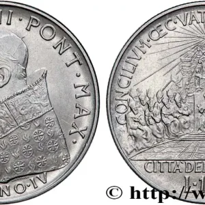 VATICAN ET ÉTATS PONTIFICAUX 100 Lire Jean XXIII an IV / second concile oecuménique 1962 Rome fwo_741698 Monde Usine Directe