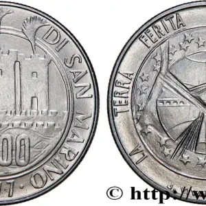 SAINT-MARIN 100 Lire 3 tours / écologie : la Terre blessée 1977 fwo_744124 Monde Top Vente